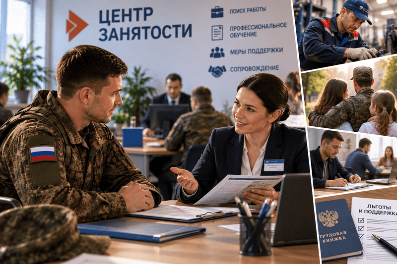 Трудоустройство участников СВО и членов их семей